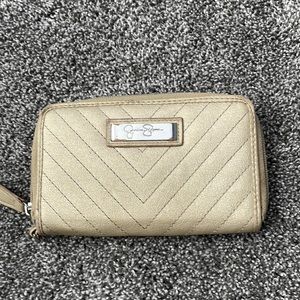 Gold Jessica Simpson wallet
